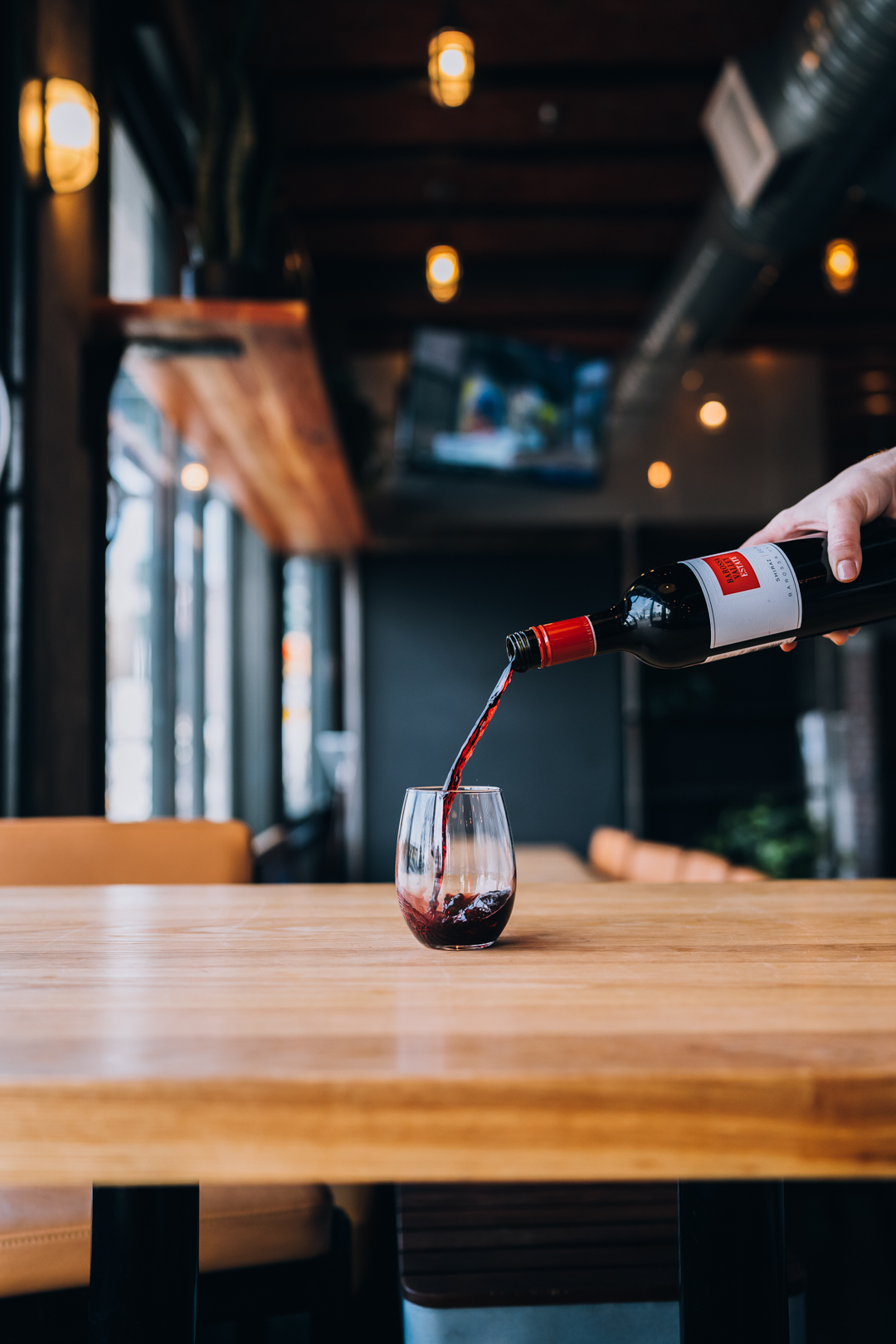pouring wine