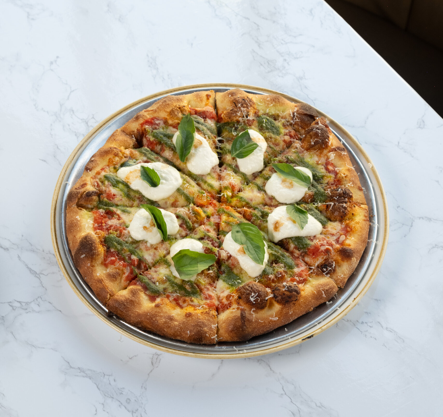 burrata marg pizza